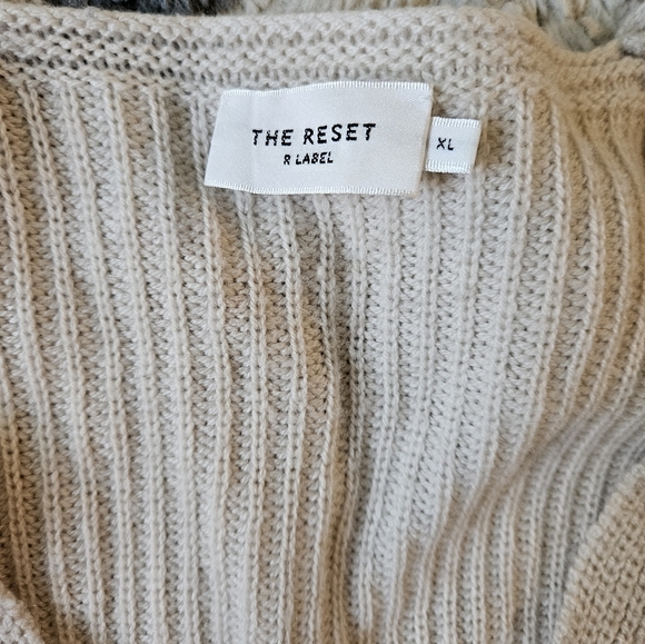 The Reset R Label The V Neck Wool Cashmere Sweater Xl - Picture 4 of 5